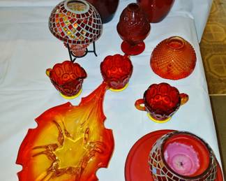 Glorious glass ~ red and amberina