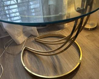 Brass end table $75