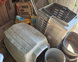 Multiple large animal homes, kennels