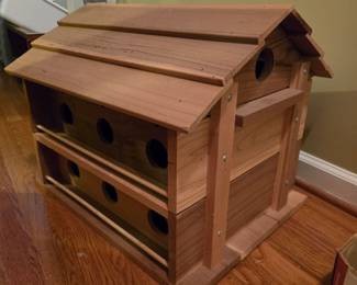 Purple Martin Birdhouse & 3 Bat houses