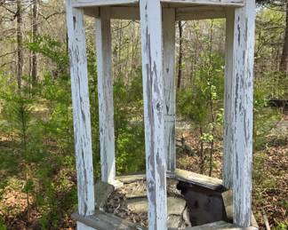 Old wishing well gazebo w/ copper topper