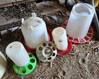 Misc. Chicken feeders & waterers