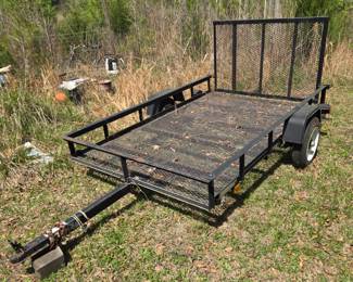1 of 2 - 5'x8' trailer w/ good tires