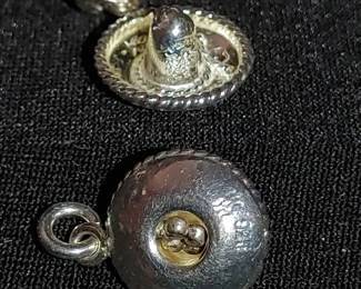 Sterling silver Sombrero charm