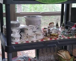 Christmas dishes vintage ceramic Christmas caroler and more