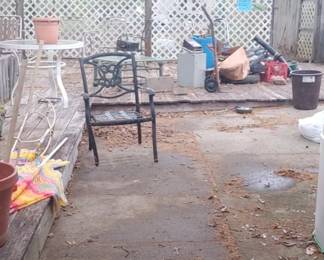 Outside table and chairs