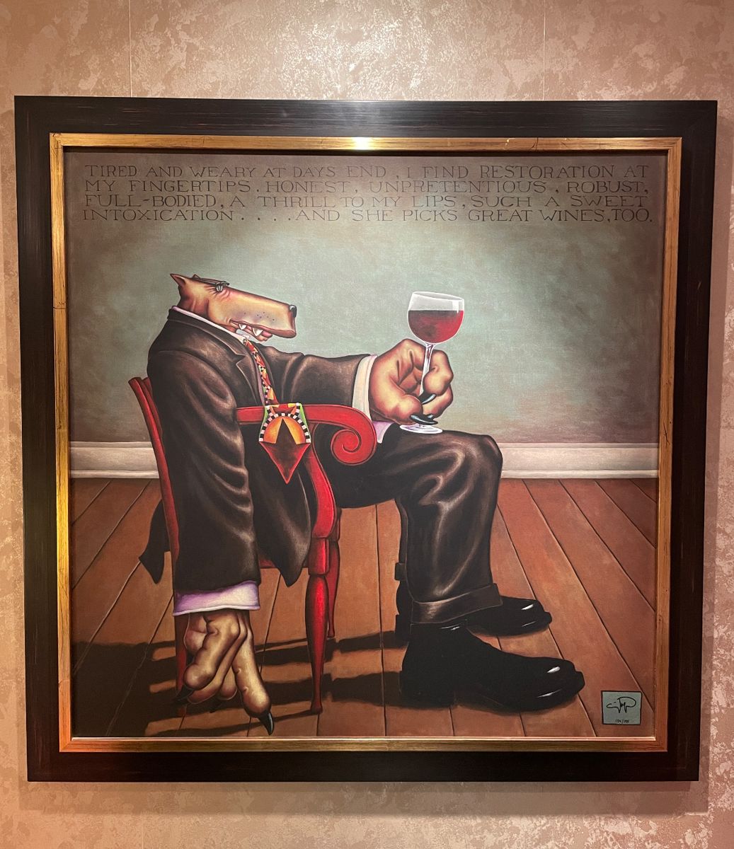 Sweet Intoxication" serigraph on canvas by Markus Pierson