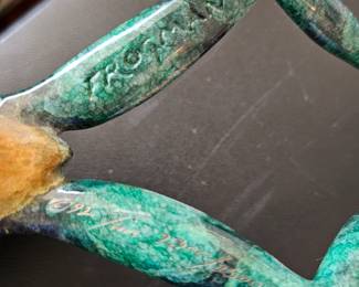 Rare Tim Cotterill "Show Off" Bronze Frog