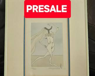 Salvadore Dali - Nu Aux Voilettes (Quevedo Visions) - Colored Lithograph - Signed and numbered. $2,500.00