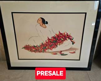RC Gorman Chile-A-La Mode Signed and Numbered 44/75.  Measurements of art not including frame are approximately 20.5"H x 28"W.  $850.00