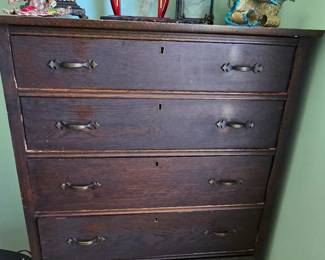 5 Drawer Antique Table- Nautical Decor