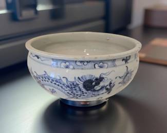 Chinese Dragon Bowl with Stand (not shown) $345 or bid #181