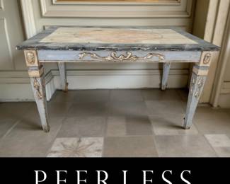19th Century French Polychrome & Gilt Center Table $2,995 or bid #31
