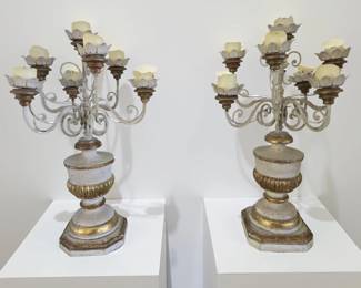 Pair of Vintage French Candelabra $895 or bid #7
