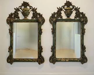 Pair of Italian Gilt Wood Mirrors ca. 1920 $1,195 or bid #14