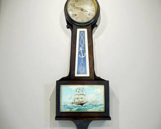 Vintage Nautical Banjo Clock $95 or bid #101