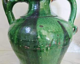 Large Antique French 14" Confit Jar $525 or bid #122