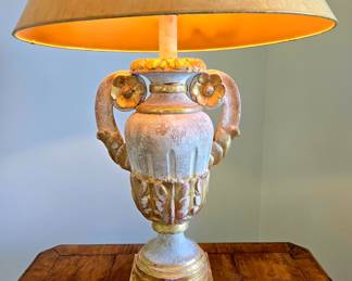 Urn Lamp with Rosettes $475 or bid #22