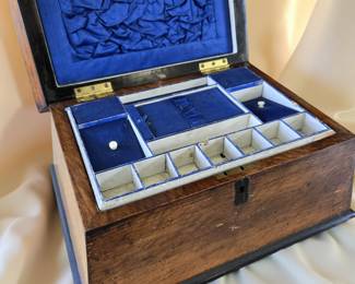 Antique English Sewing Box ca. 1860 $245 or bid #39