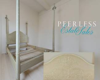 Hand-Painted Queen Poster Bed bid #132