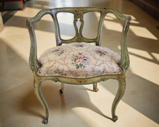 Antique French Painted Chair bid #30