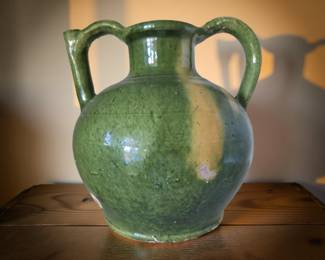 19th Century France 9.5" Confit Jar $285 or bid #120