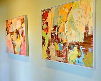 Pair of JENNIFER MERCEDE Acrylic on Board $695 or bid #13