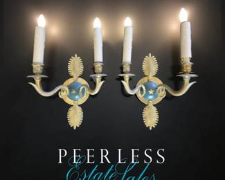 Pair French Empire Style Sconces ca. 1890 $449 or bid #15