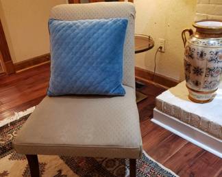 A closer look at one of the slipper chiars