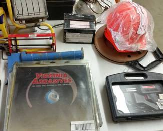 Concrete saw blade and soldering gun