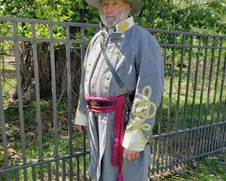 Confederate general Civil War reenactment uniform