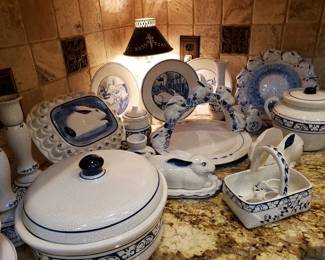 Collection of Dedham 'Pottery Shed'