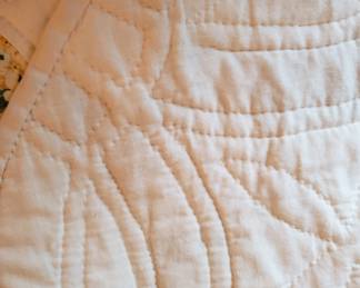 A look at the quilt's stitching