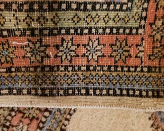 A close look at underside of the rug