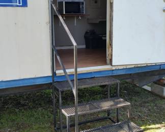 These are the steps for the office door.