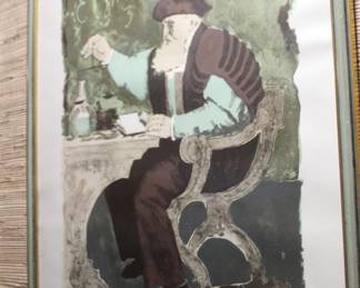 pencil signed lithograph