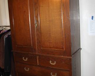 antique linen press
