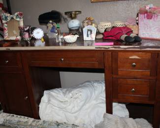 desk; some veneer peel but very usable