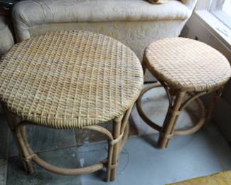 nesting rattan tables