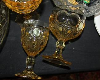 moon and stars pineapple glass