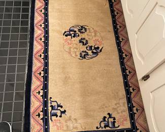 Vintage oriental area rug