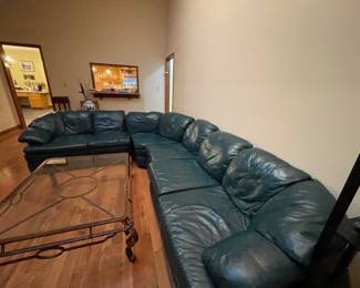 Italian leather sectional