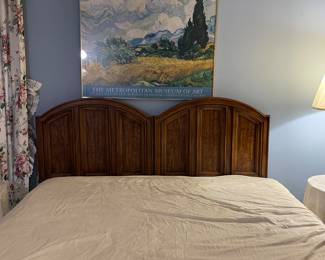 Mid century modern king size bed frame