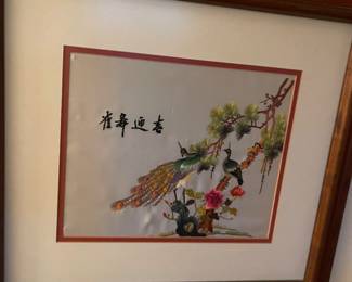 Handmade silk embroidery