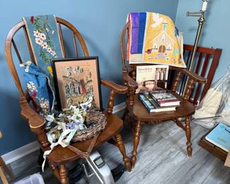 vintage chairs, misc.