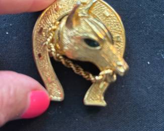 vintage Horsehead pin