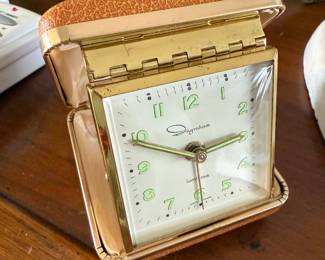Vintage Ingraham travel alarm clock