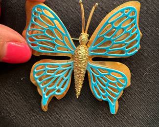 Vintage butterfly pin
