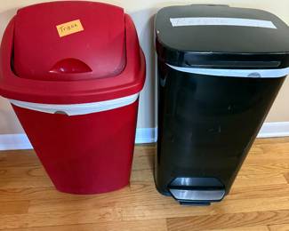trash cans