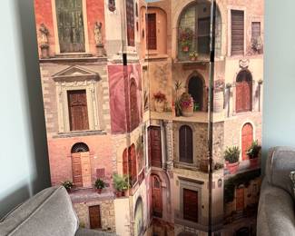 Canvas room divider